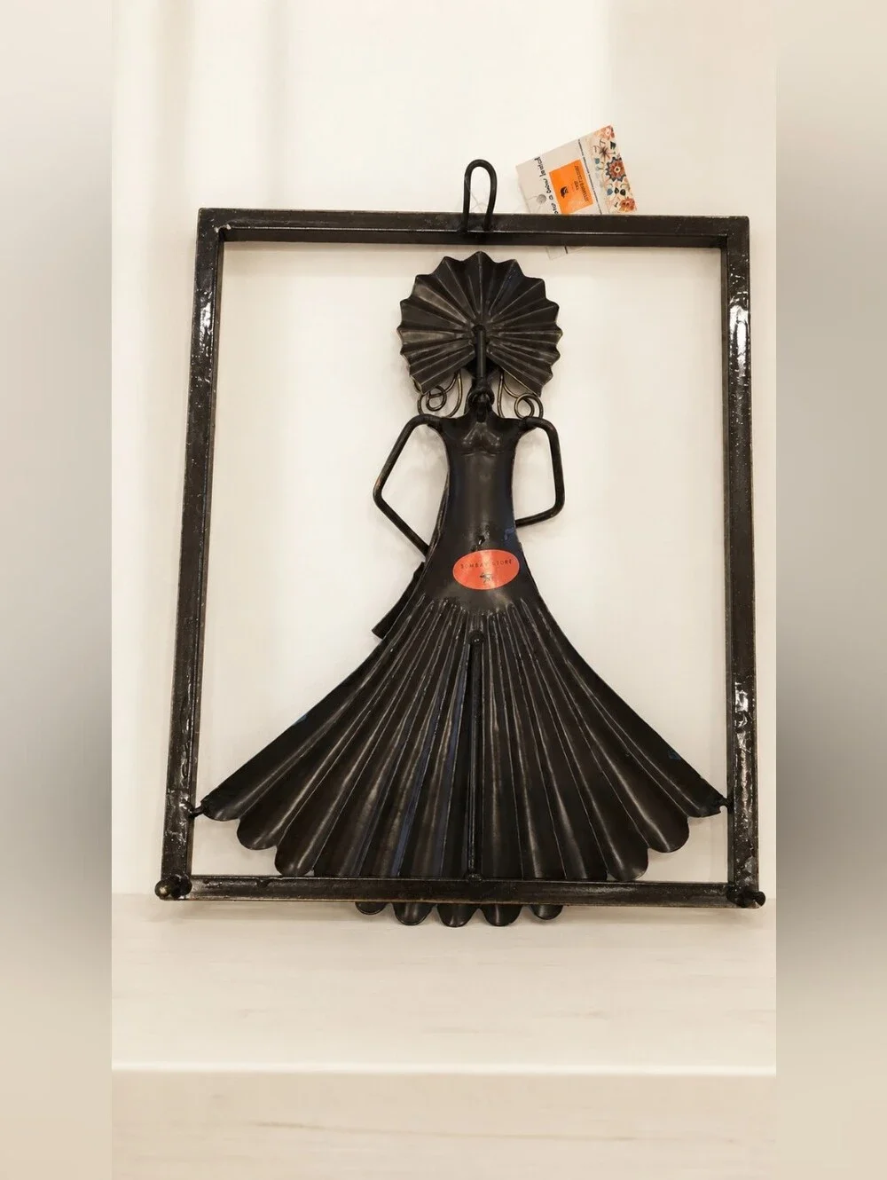 The Bombay Store Handcrafted Metal Wall Art - Indian Folk Art Decor NWT